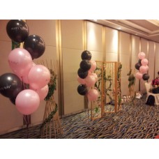 Helium balloon bouquet with custom printing